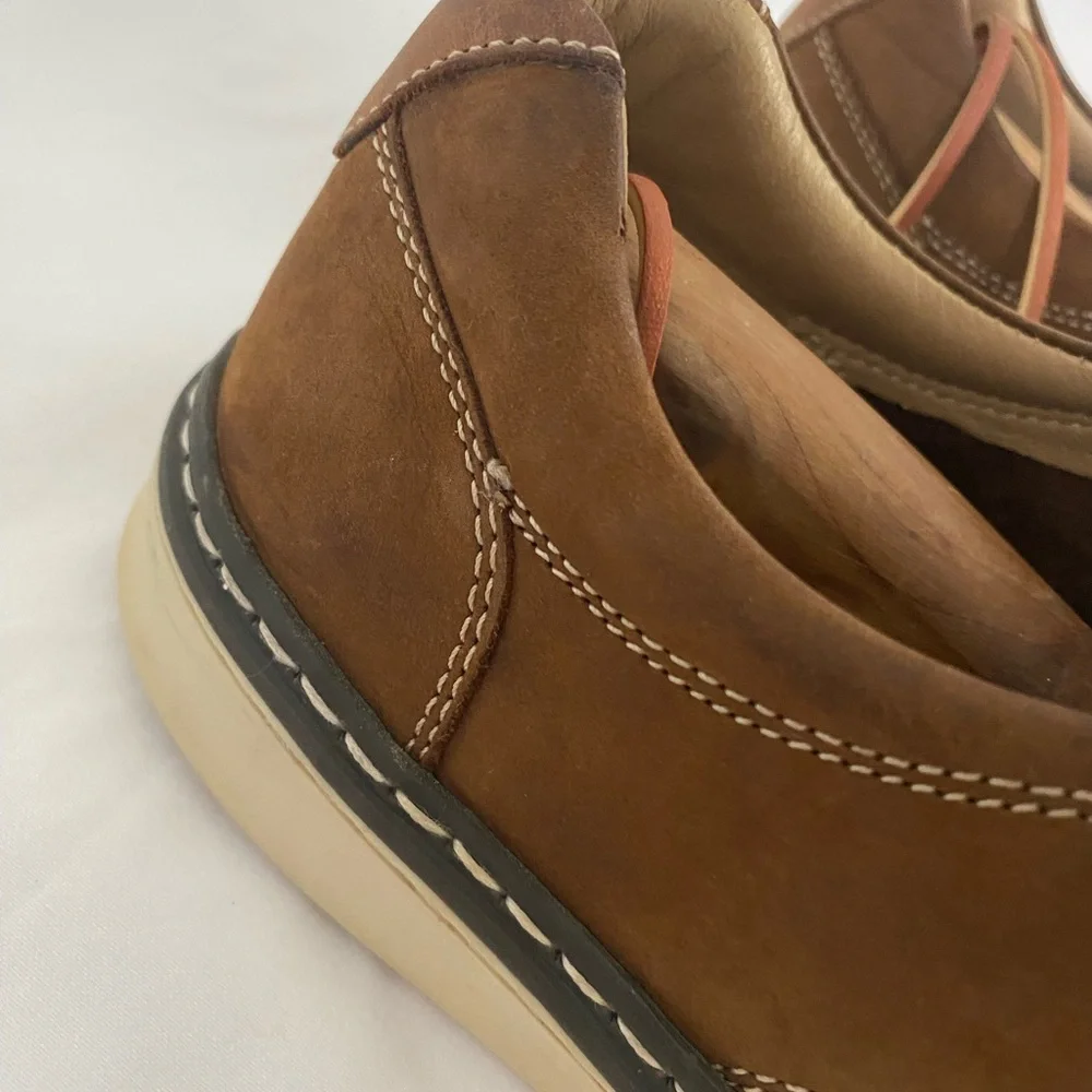 JOHNSTON & MURPHY Boys Shoes 7M Big Boy’s McGuffey Brown Plain Toe Shoes